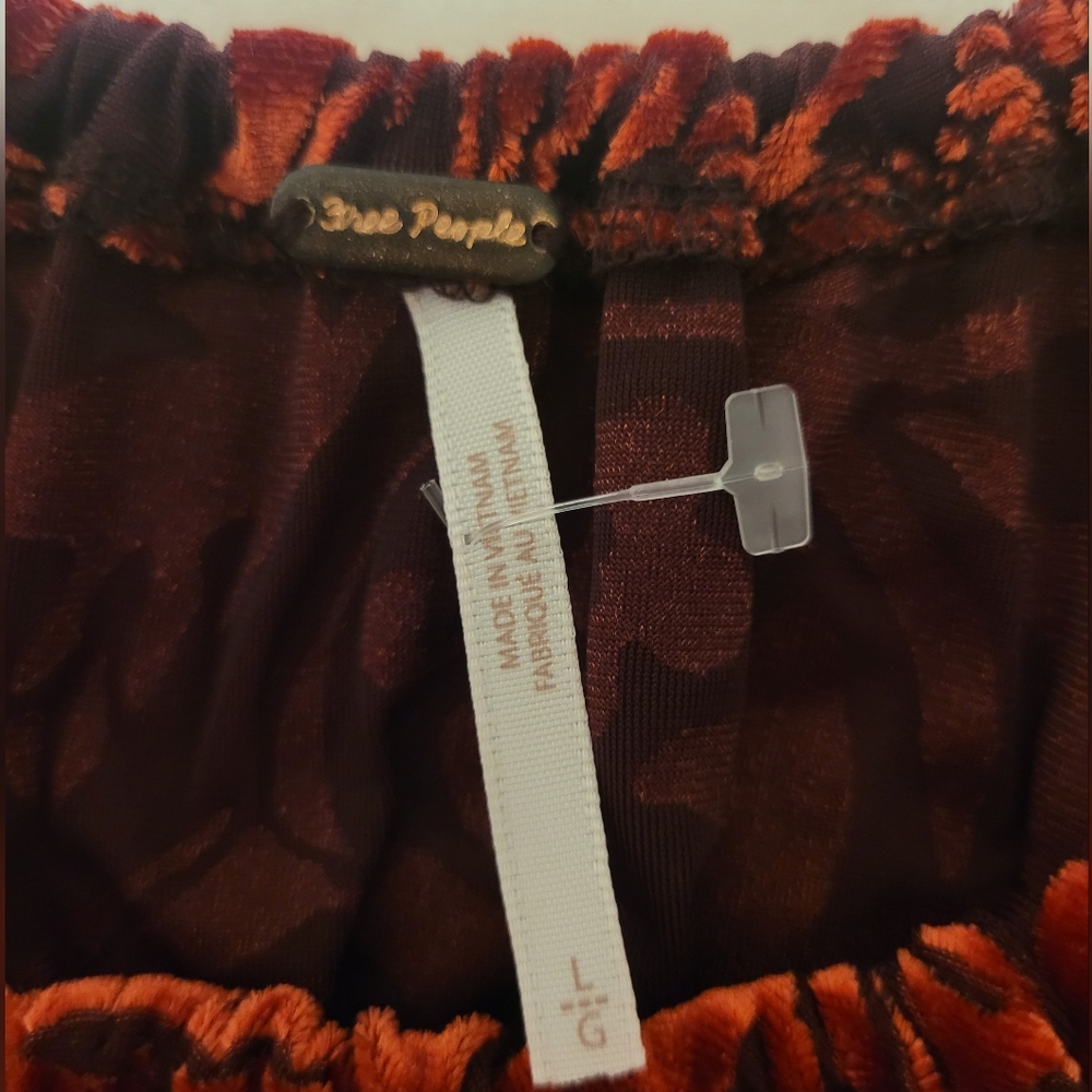 Free People Red Floral Blouse - Picture 2 of 3